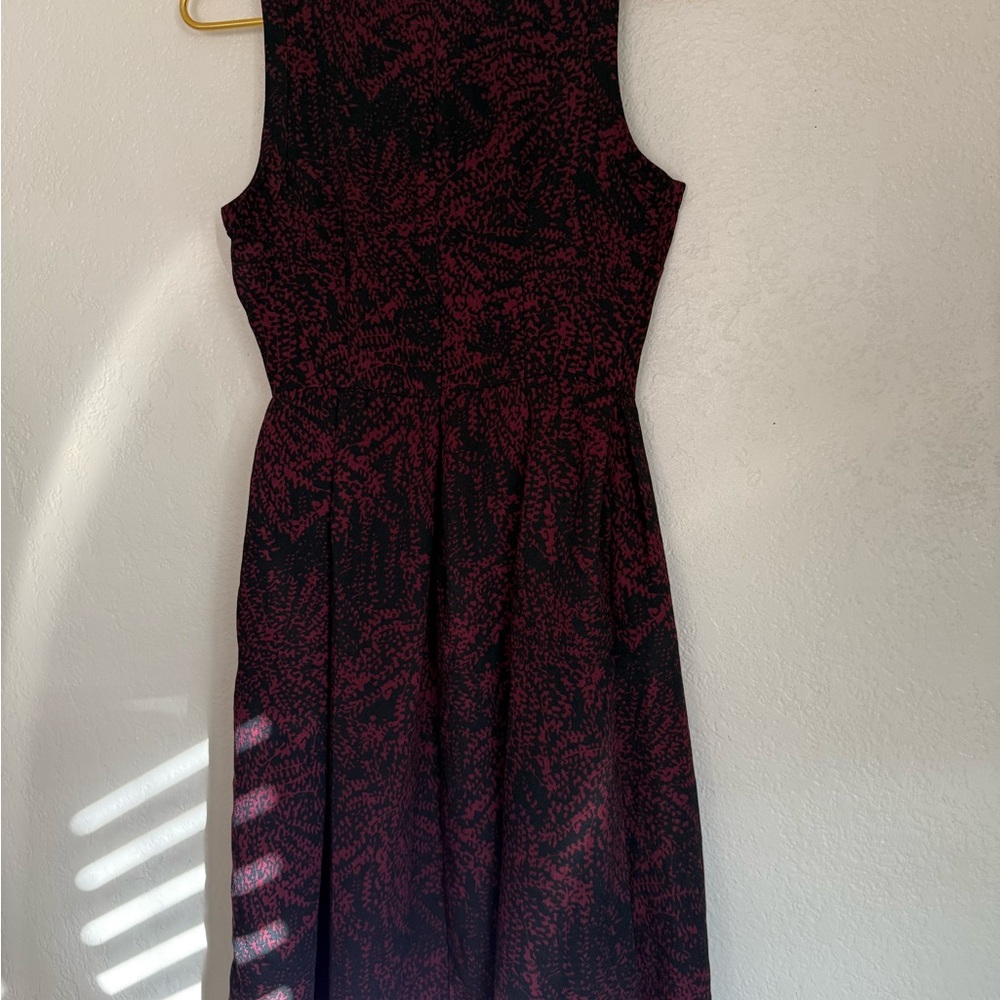 Who What Wear Red Sleeveless Halter Midi Dress